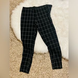 A New Day windowpane stretch skinny ankle pant